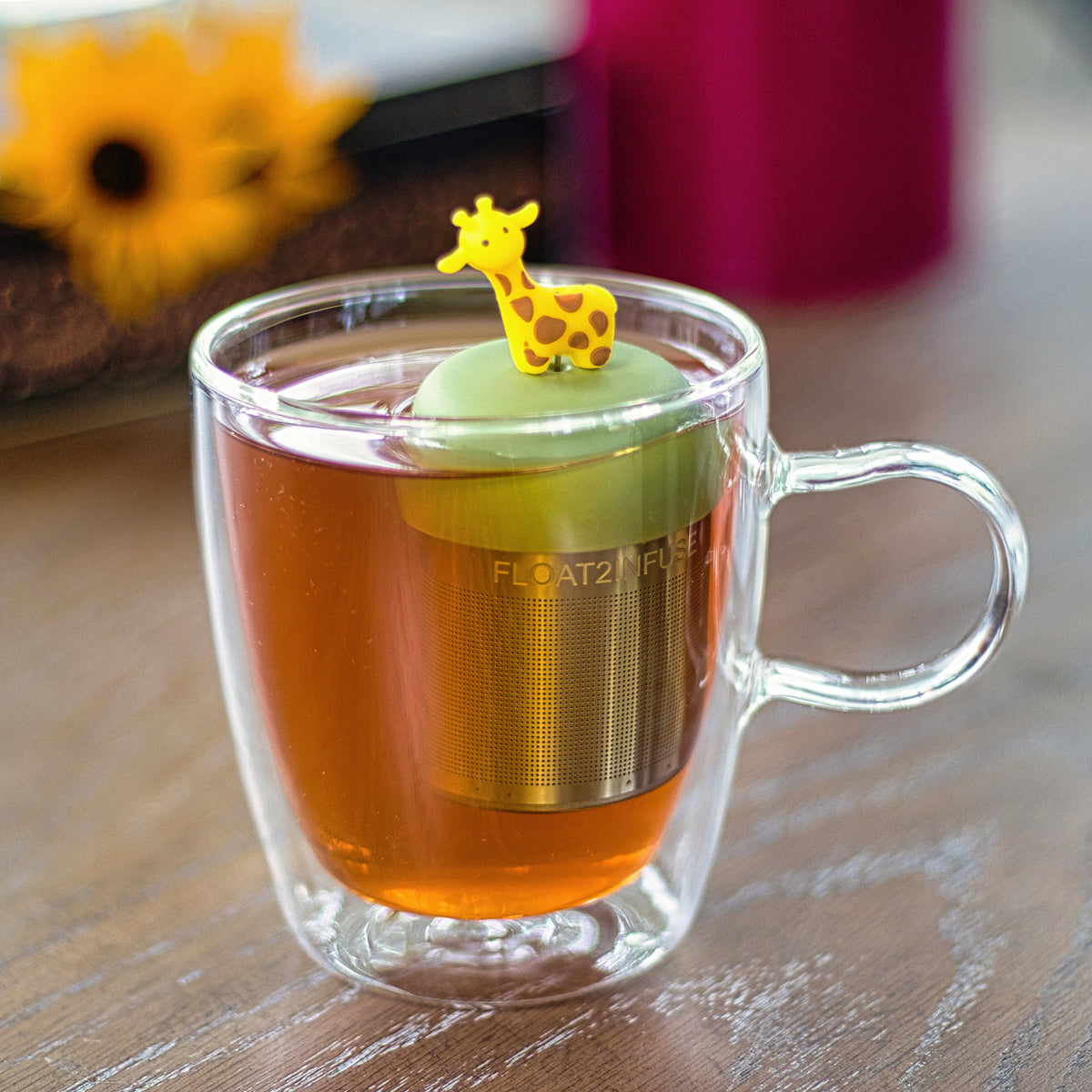 Floating Giraffe Tea Infuser - Cute Animal Tea Infuser for Loose Leaf Tea