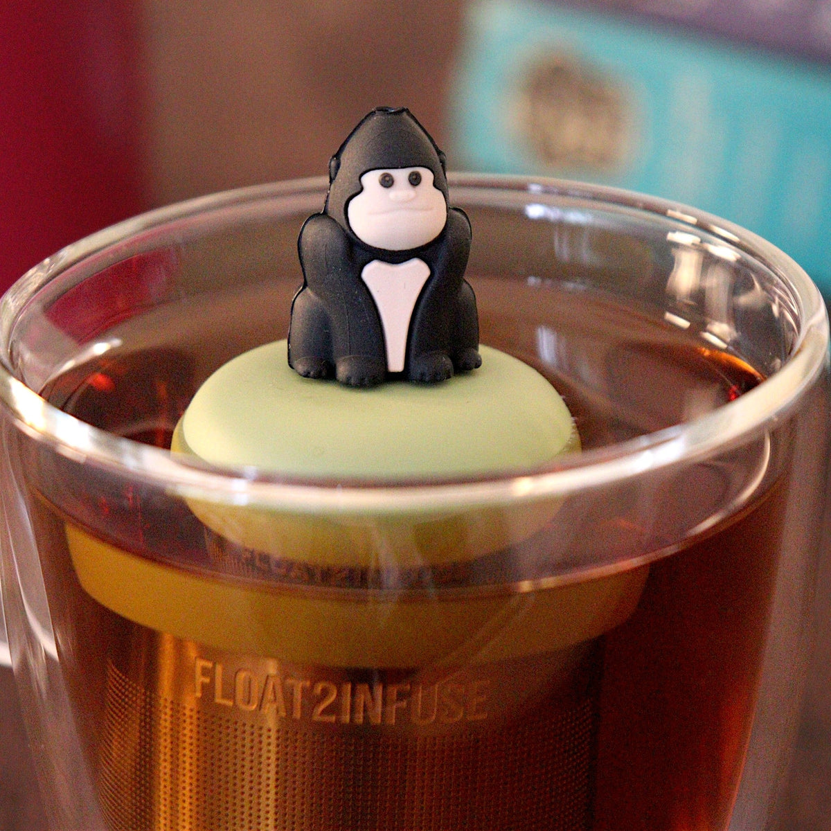 Floating Gorilla Tea Infuser - Cute Animal Tea Infuser for Loose Tea