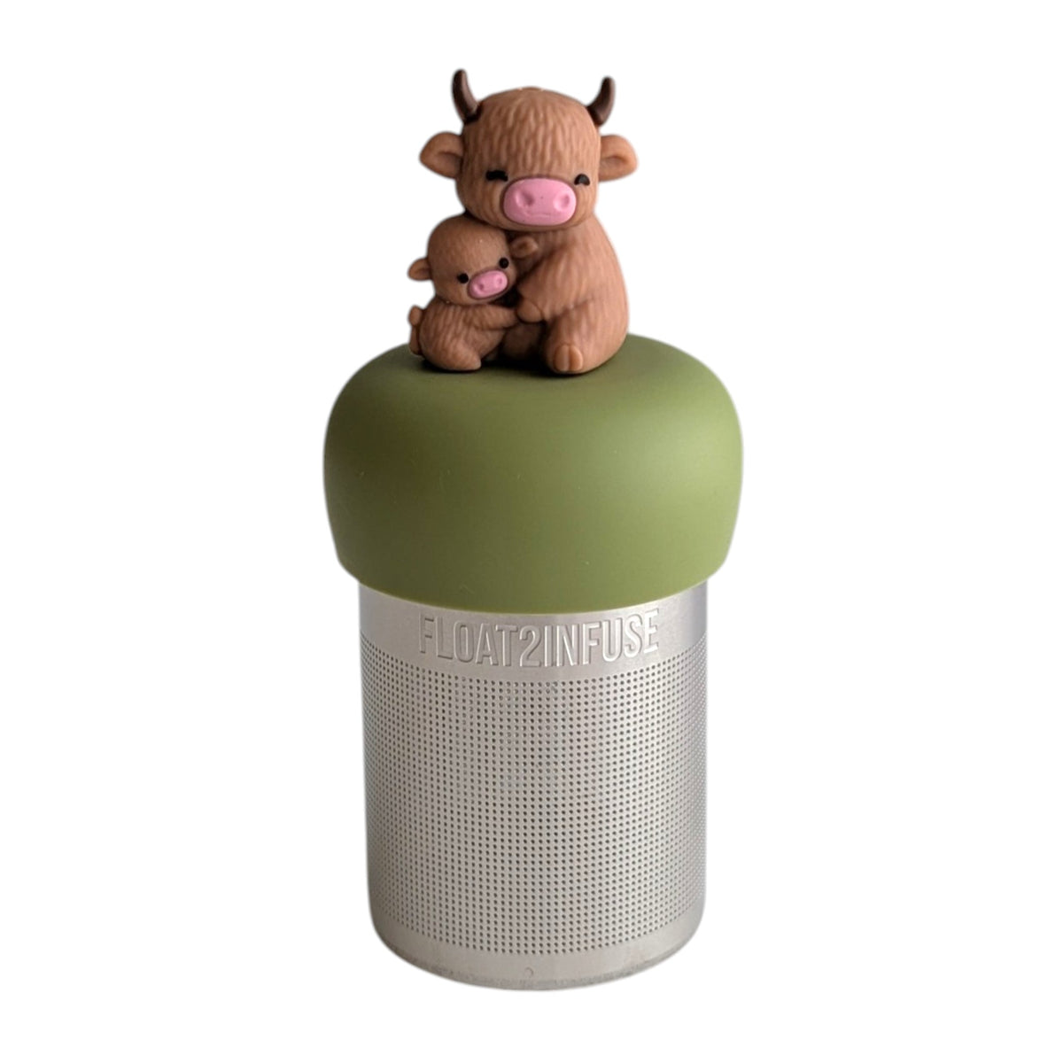 Floating Mom & Baby Highland Cow Tea Infuser - Cute Animals Tea Infuser for Loose Tea