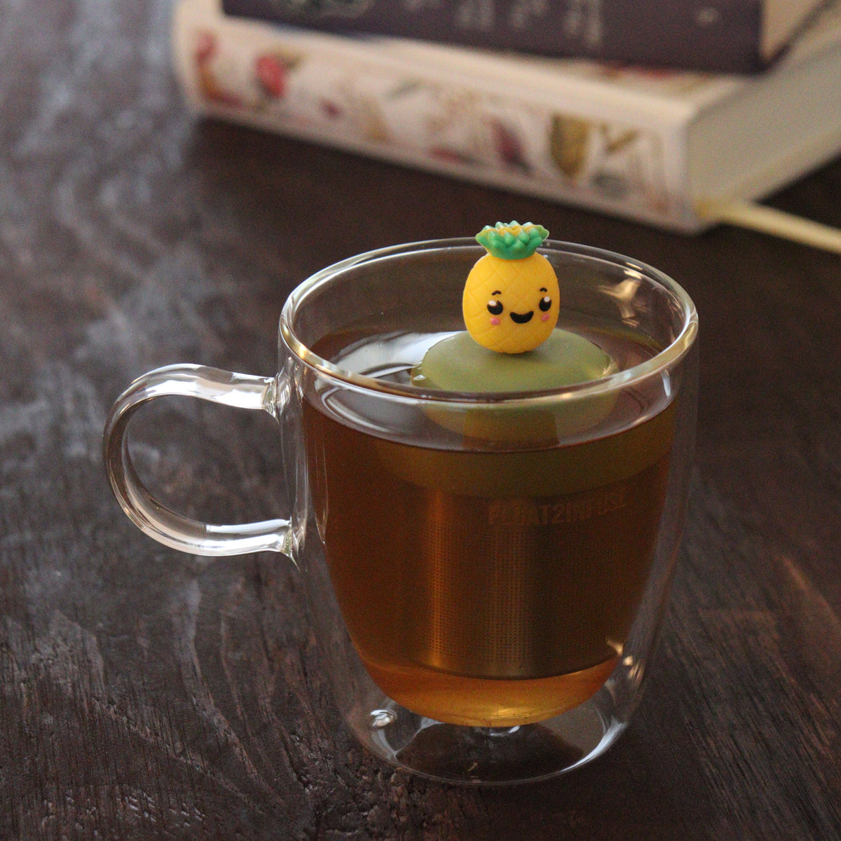 Floating Pineapple Tea Infuser Infuser - Cute Tea Infuser for Loose Leaf Tea