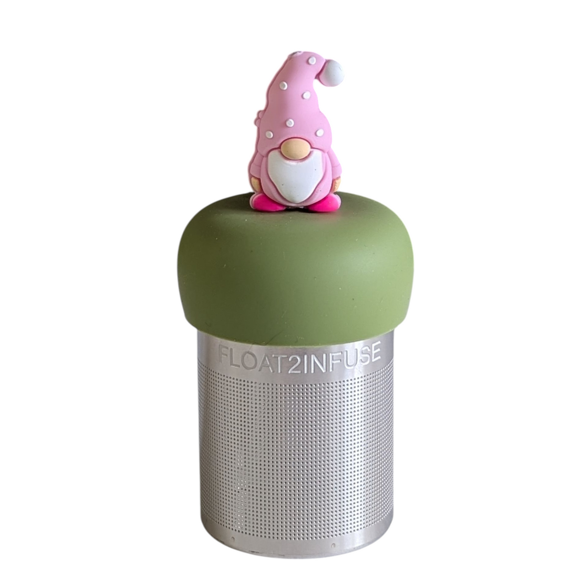 Floating Pink Gnome Tea Infuser - Cute Tea Infuser for Loose Leaf Tea