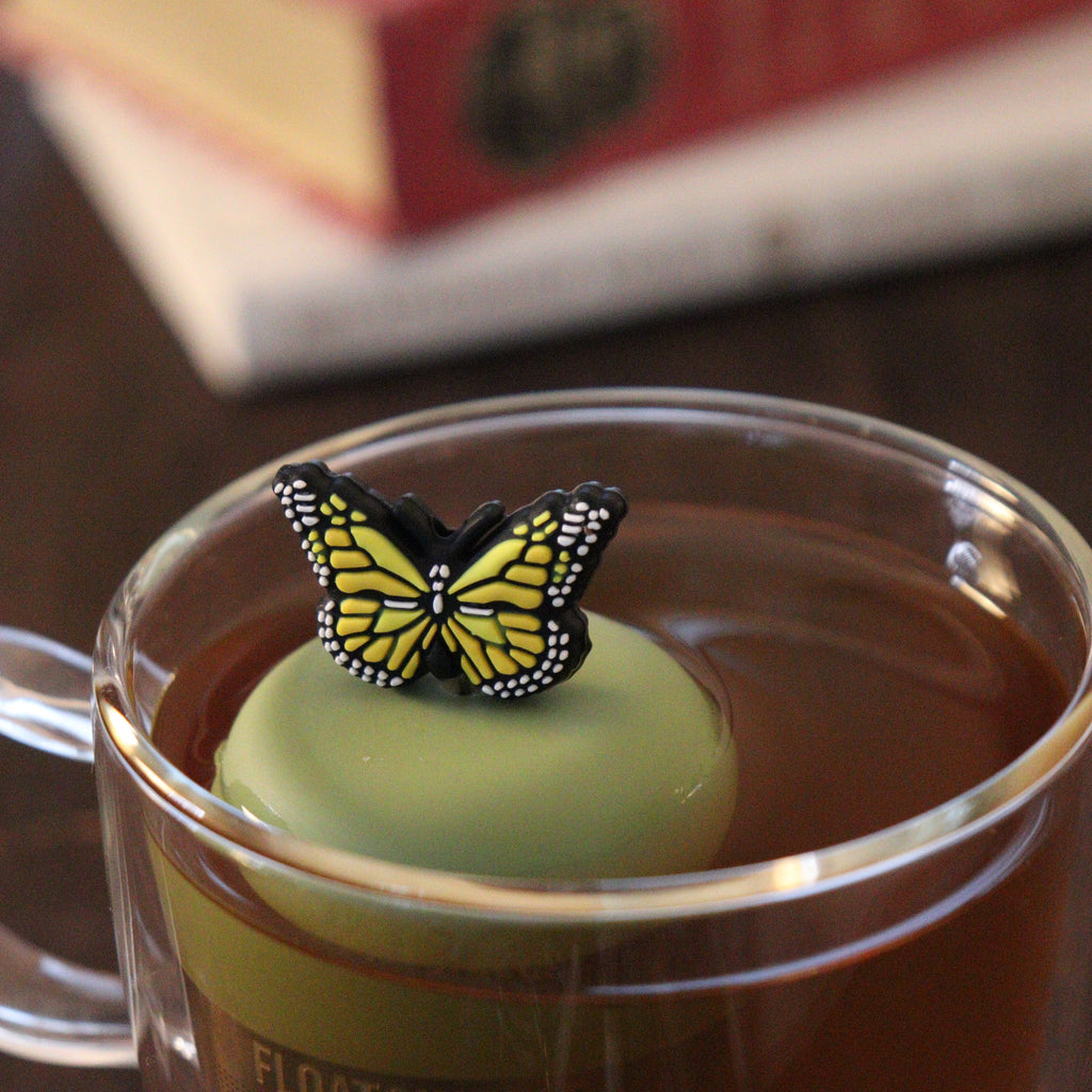 Floating Yellow Butterfly Tea Infuser - Cute Animal Tea Infuser for Loose Leaf Tea