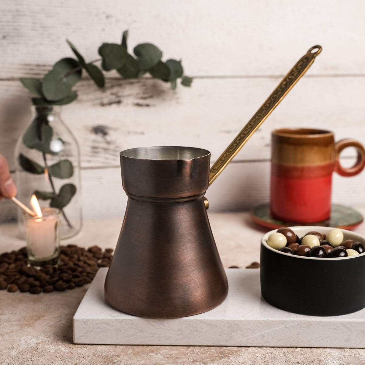 Handmade Engraved Copper Stovetop Teapot – 1.6 qt