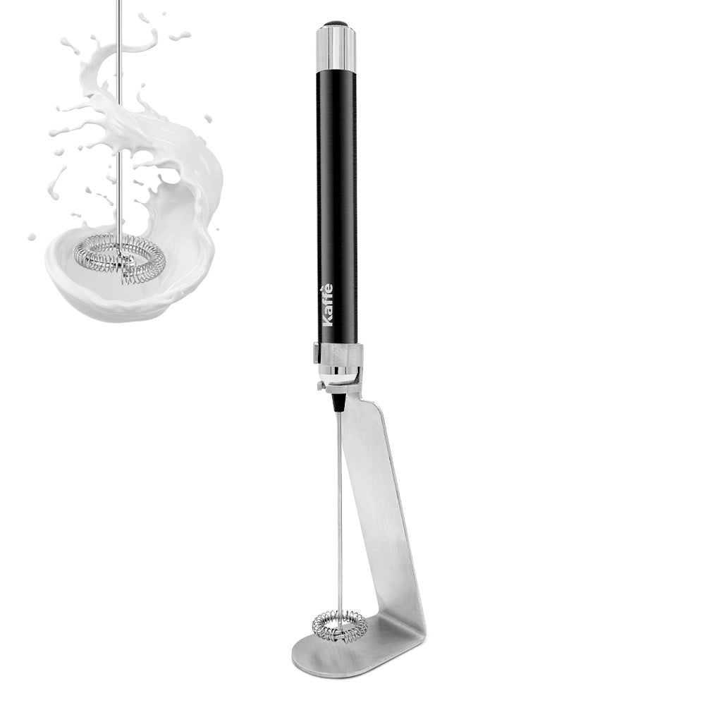 Battery-Powered Handheld Milk Frother with Stand