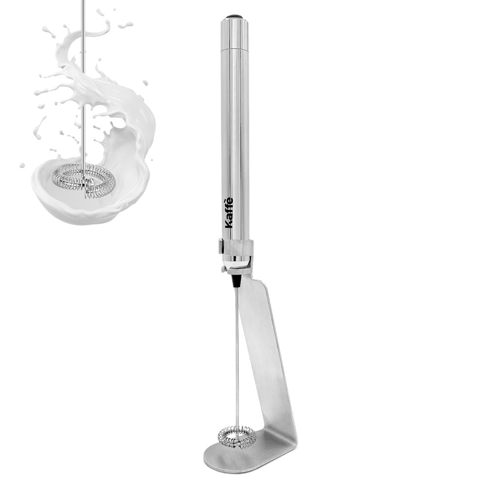 Battery-Powered Handheld Milk Frother with Stand